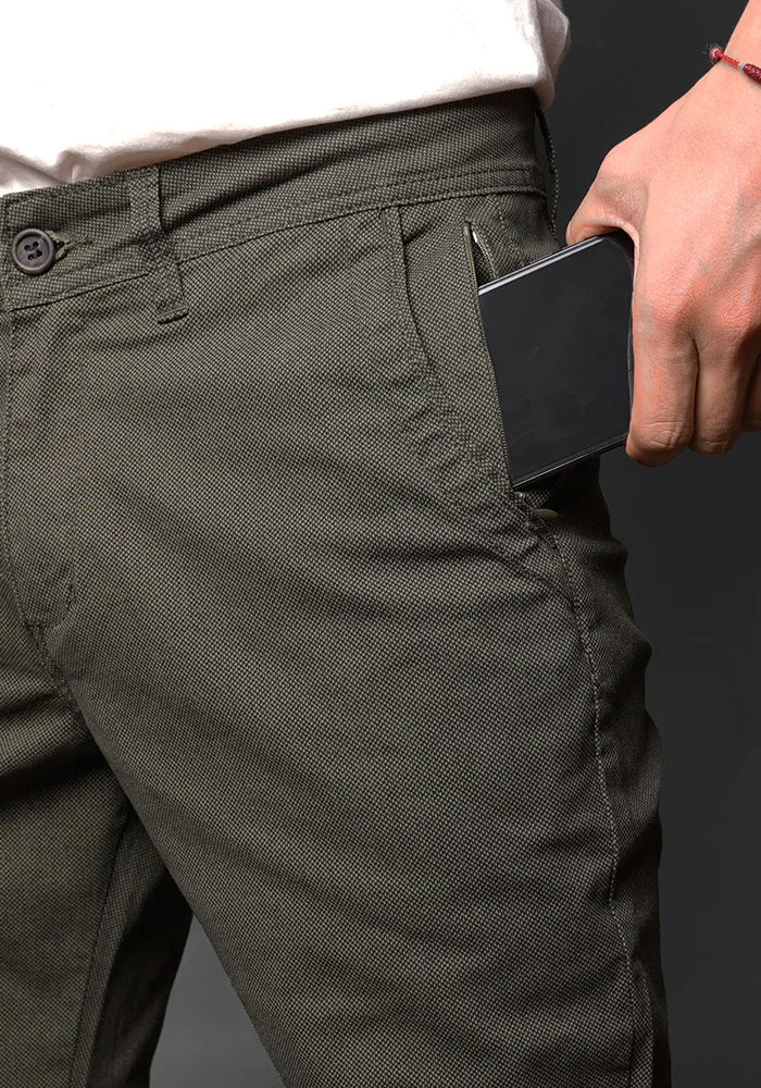 Pantalón de Dril para Hombre miniprint Thunder