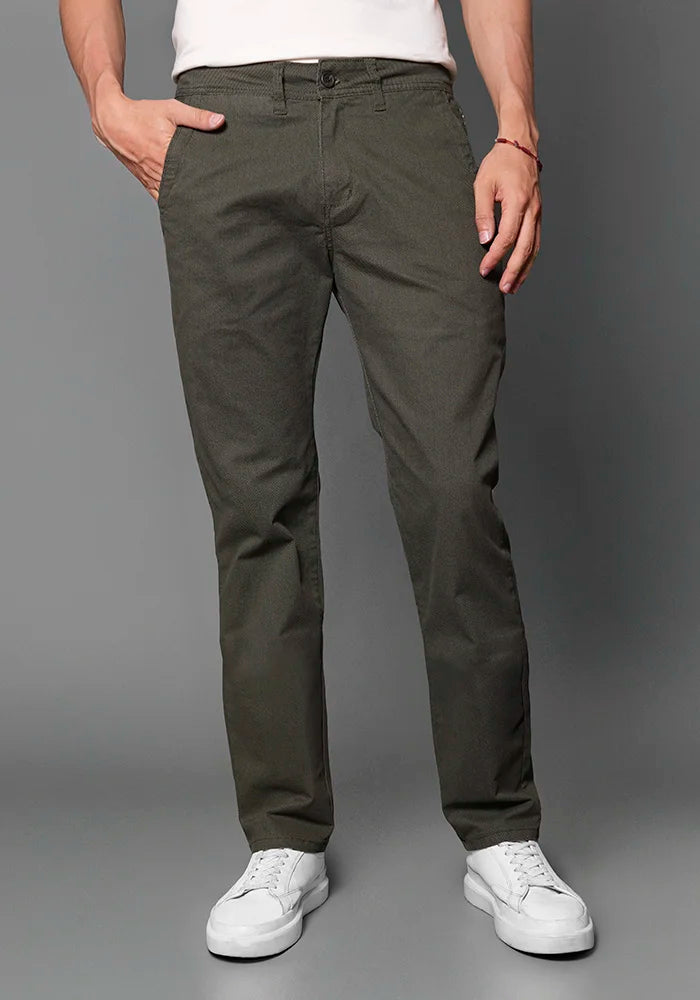 Pantalón de Dril para Hombre miniprint Thunder