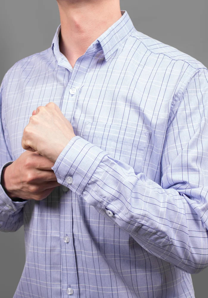 Camisa Premium Cuadros Manga Larga Ref. 102497