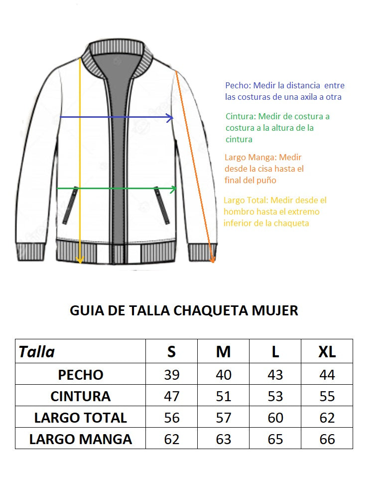Chaqueta Beisbolera Cuerina Dama Ref.