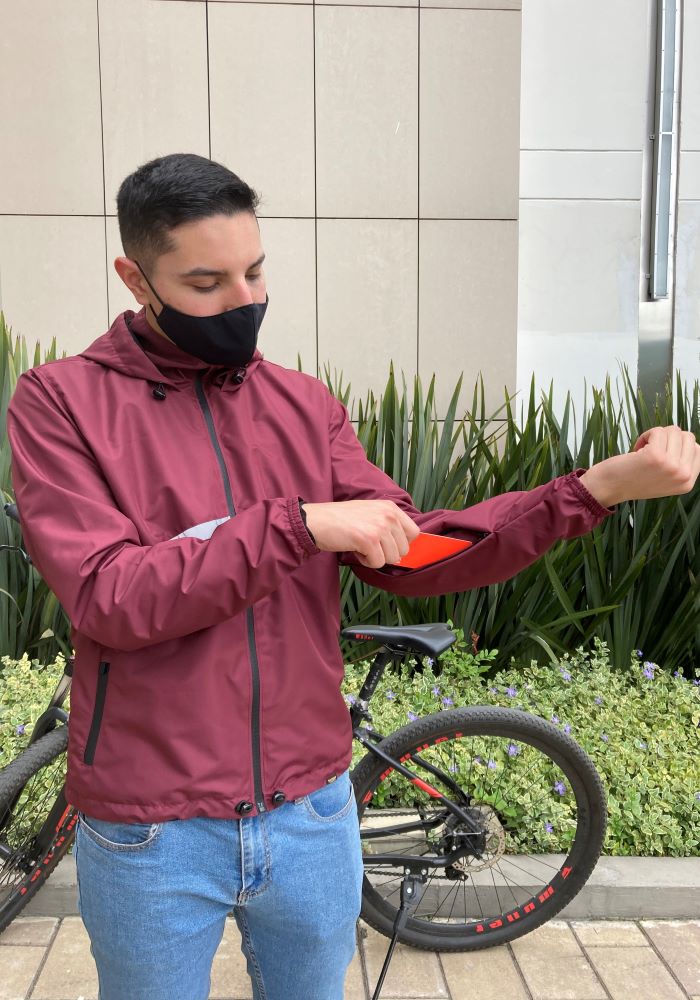 Chaqueta Rompe Vientos con Reflectivo Unisex Ref.