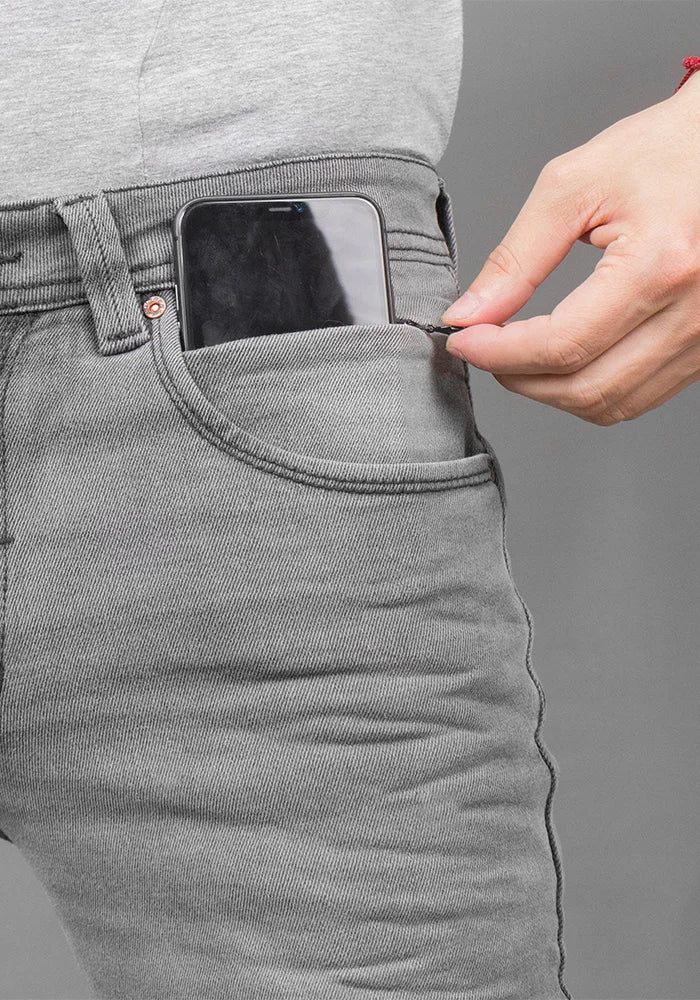 Jean para Hombre Gris Marca Thunder