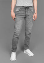 Jean para Hombre Gris Marca Thunder
