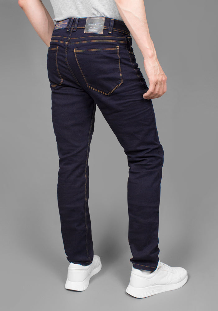 Jean para Hombre en Tono Azul Oscuro Noche Marca Thunder