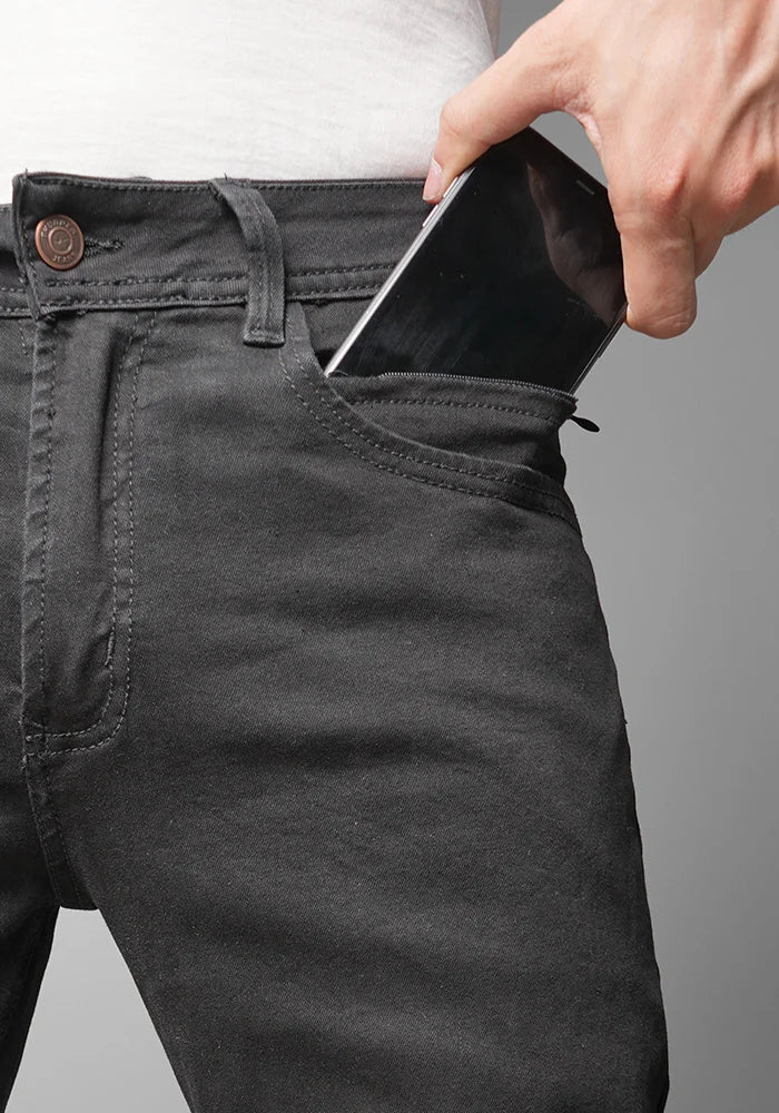 Jean Color Negro para Hombre marca Thunder