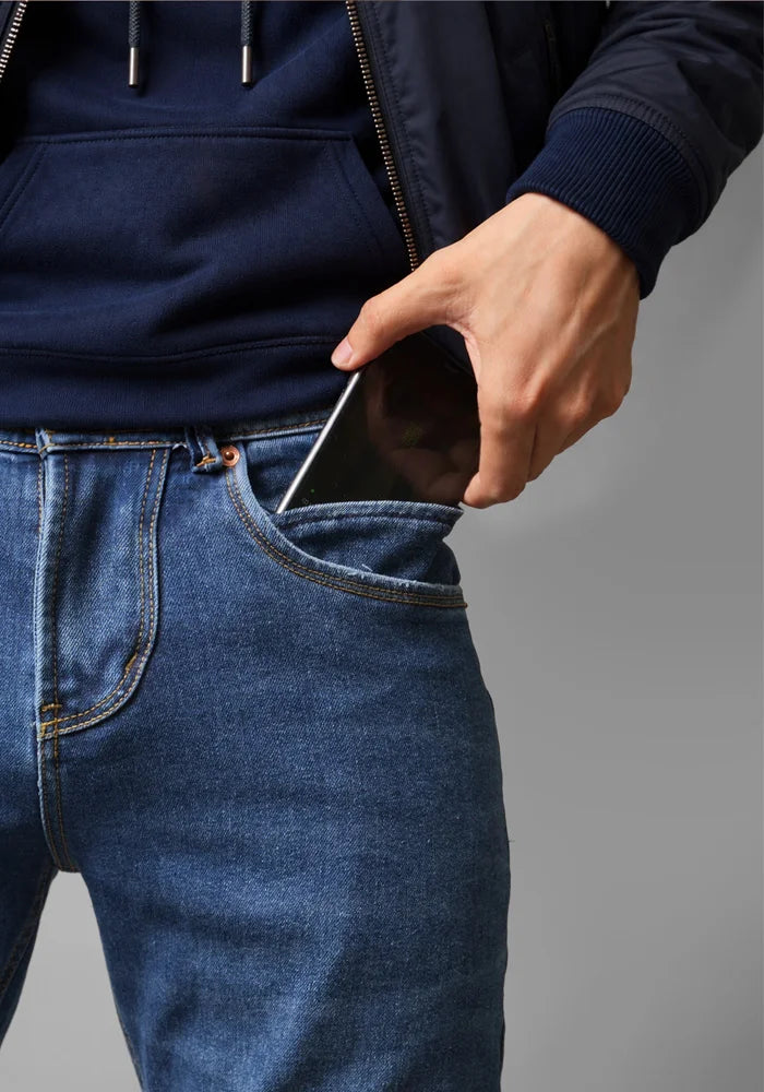Jean para Hombre en Tono Azul Marca Thunder