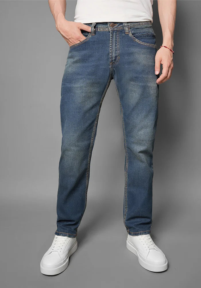 Jean Azul con Pigmento para Hombre