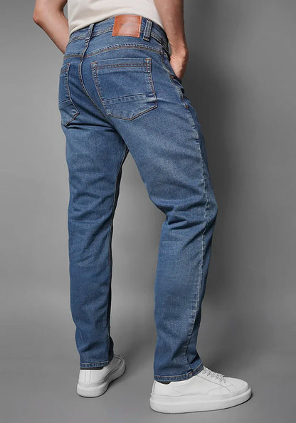 Jean Slim Relax para Hombre  Color Azul Medio marca Thunder