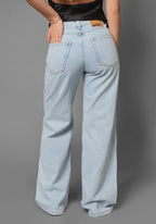 Jeans Wide Leg para Mujer color Azul Claro