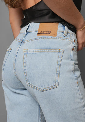Jeans Wide Leg para Mujer color Azul Claro