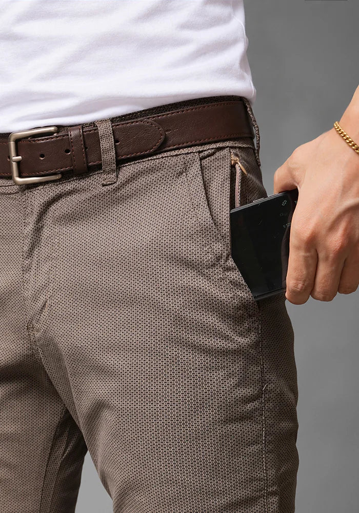 Pantalón de Dril para Hombre tela print marca Thunder
