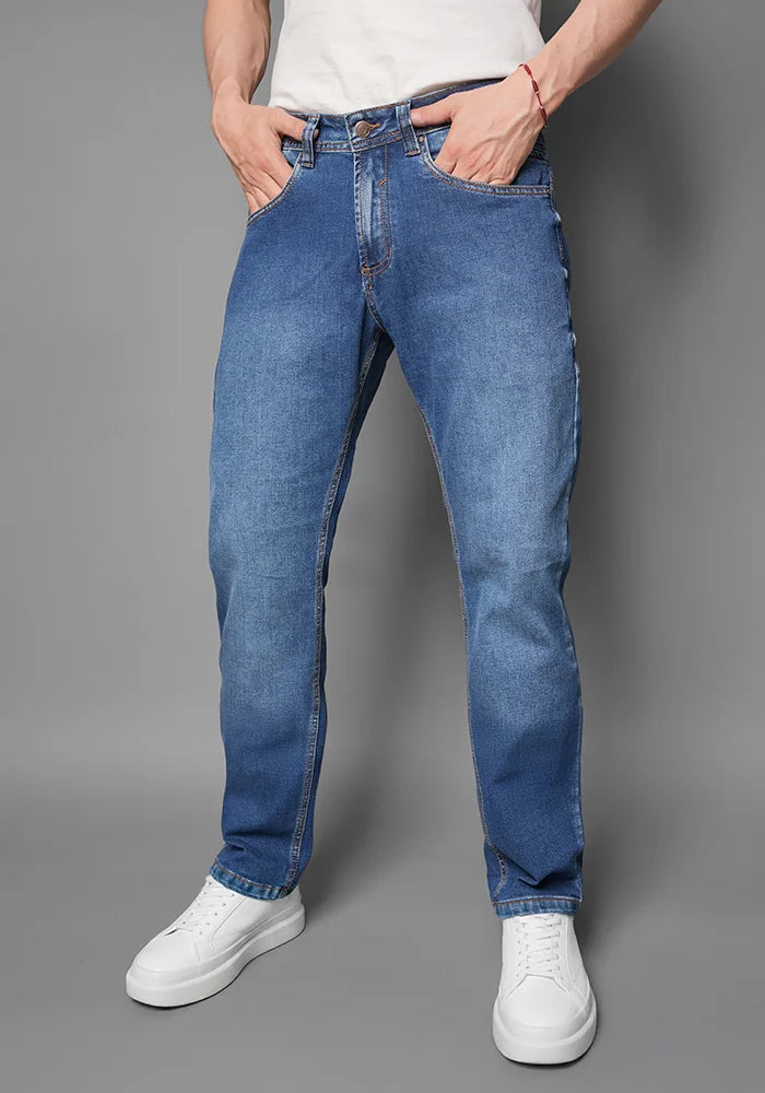 Jean Thunder para Hombre color Azul Medio