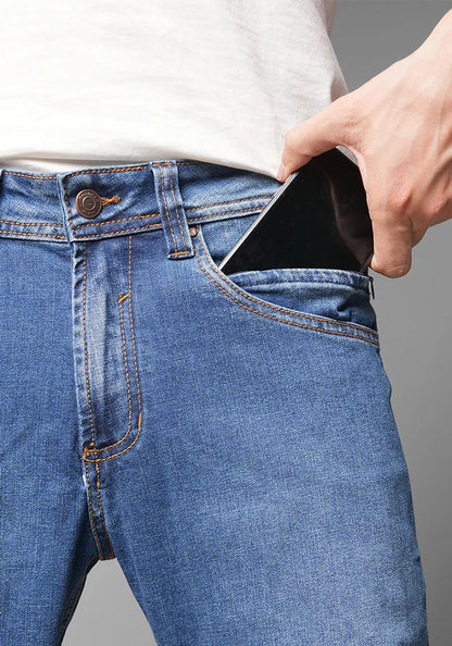 Jean Thunder para Hombre color Azul Medio