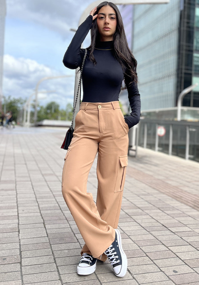 Pantalon Cargo Mujer Tela liviana