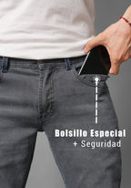 Jean para Hombre en Color Gris Menta Thunder