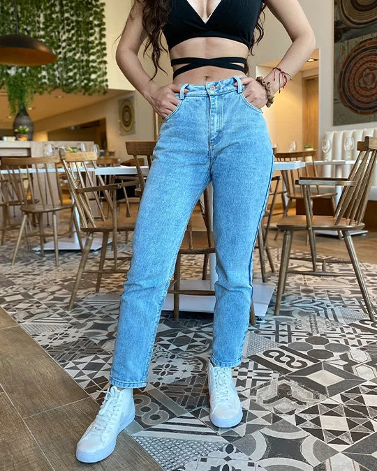 Jean momfit para mujer marca thunder