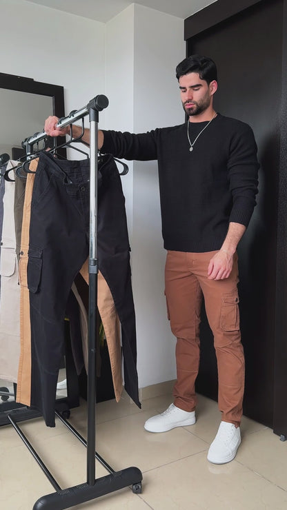 Pantalon en Dril Cargo para Hombre Thunder