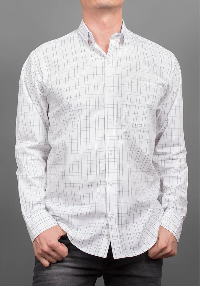 Camisa Premium Cuadros Manga Larga Ref. 102497