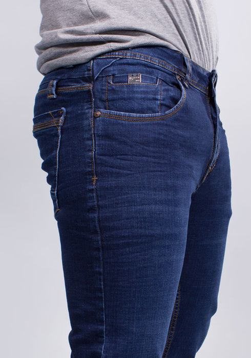 Jeans Moda Hombre Azul Medio Thunder