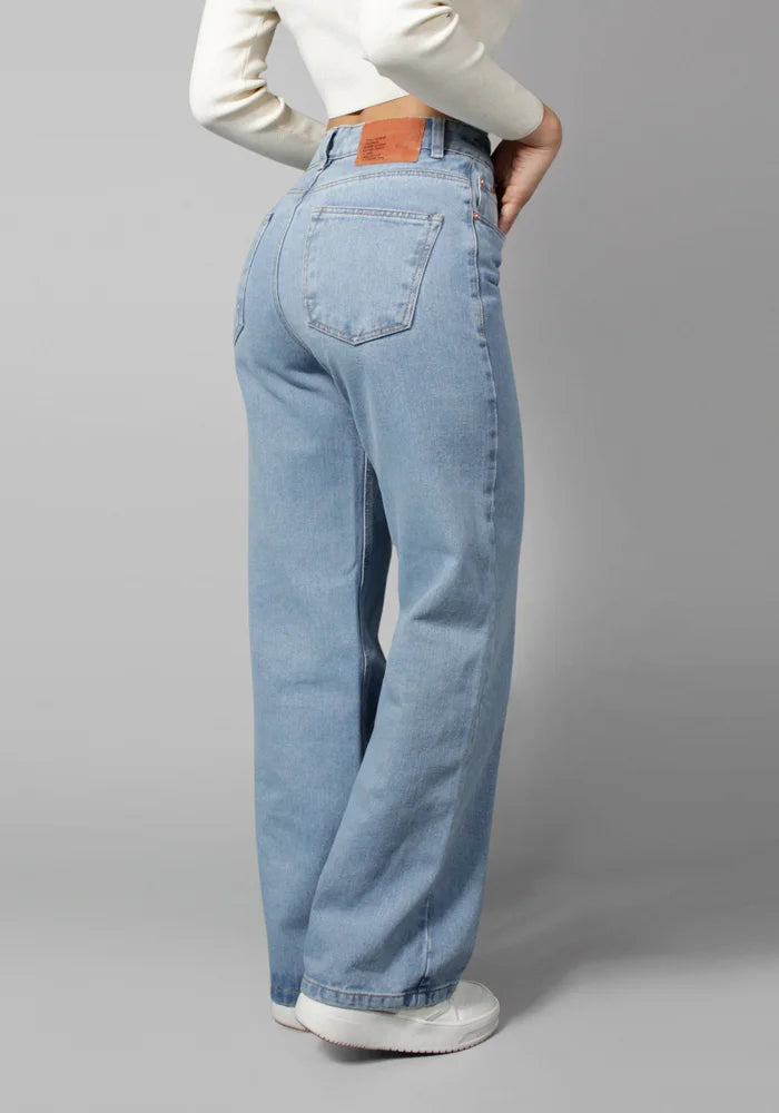 Jeans Wide Leg para Mujer color Azul Claro