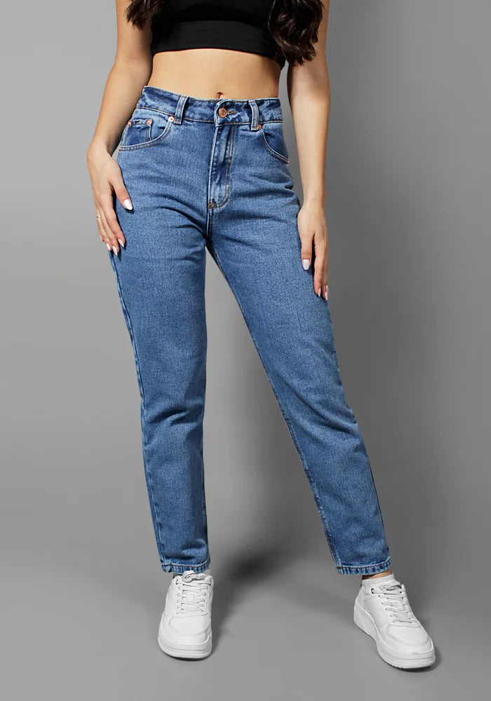 Mom Fit Mujer Tono Medio Ref. 201005 Thunder Jeans