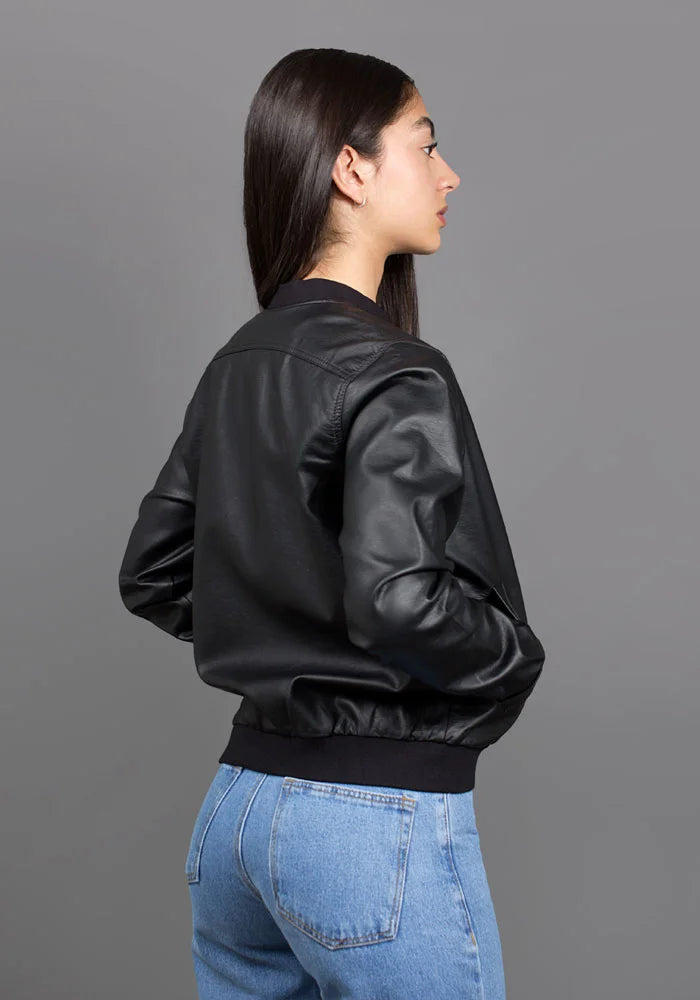 Chaqueta Beisbolera Cuerina Dama Ref. 205001