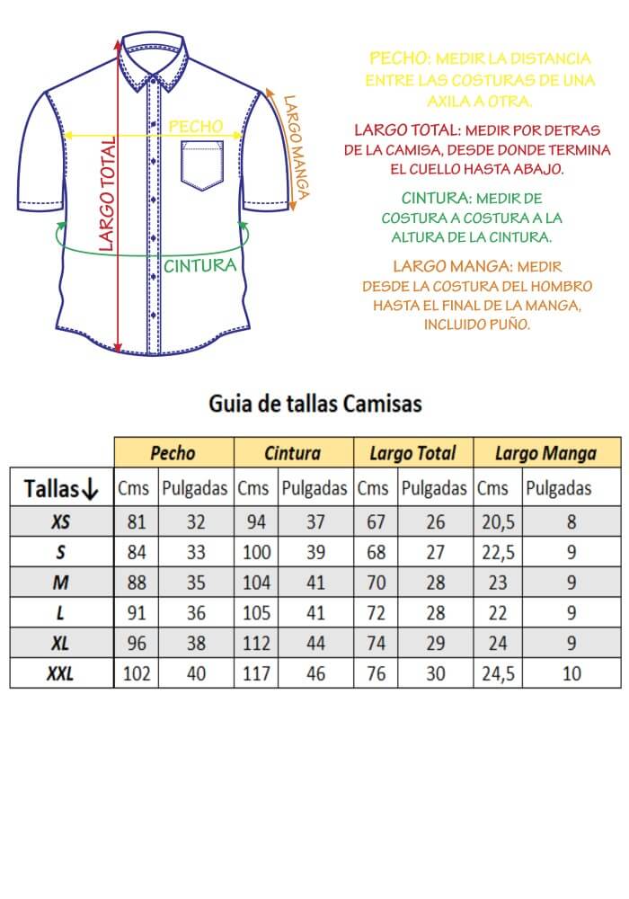 Camisa Manga Corta Solo Fondo Ref. 